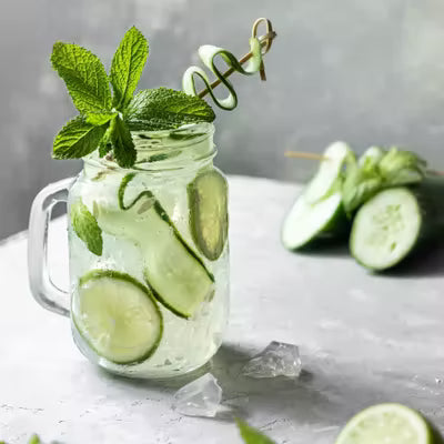 PURE-BIO® Energy Drink Gurke/Limette/Minze 1 Tray 24x250ml / 24 Dosen